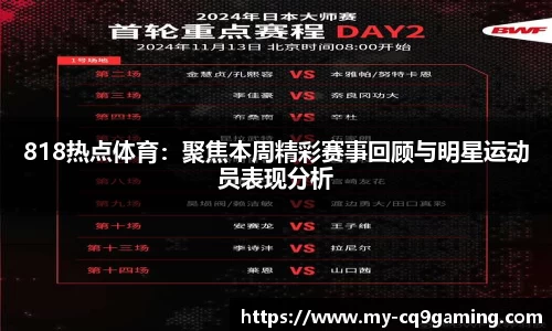 818热点体育：聚焦本周精彩赛事回顾与明星运动员表现分析